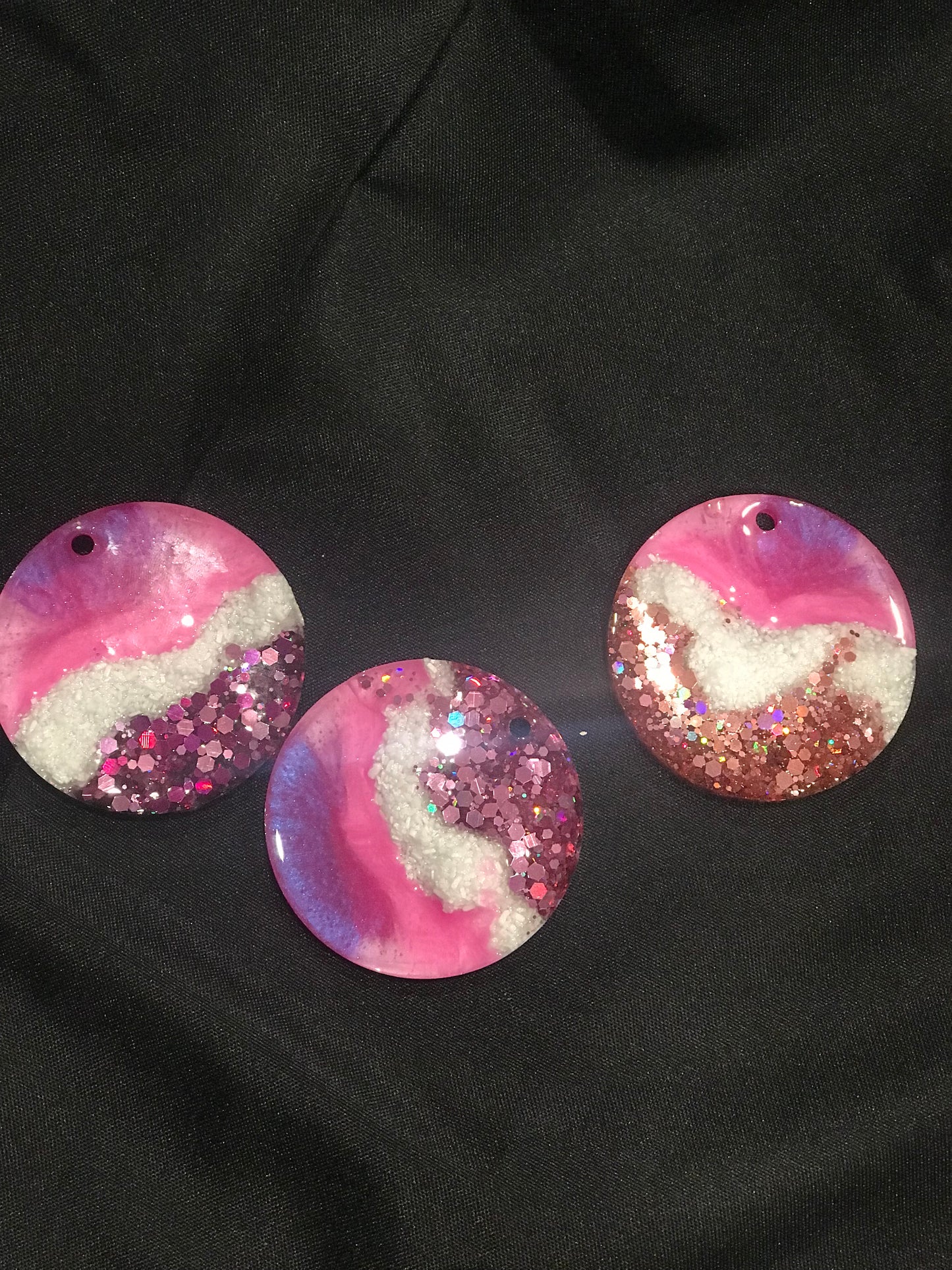 Geode Holiday Ornaments Trio