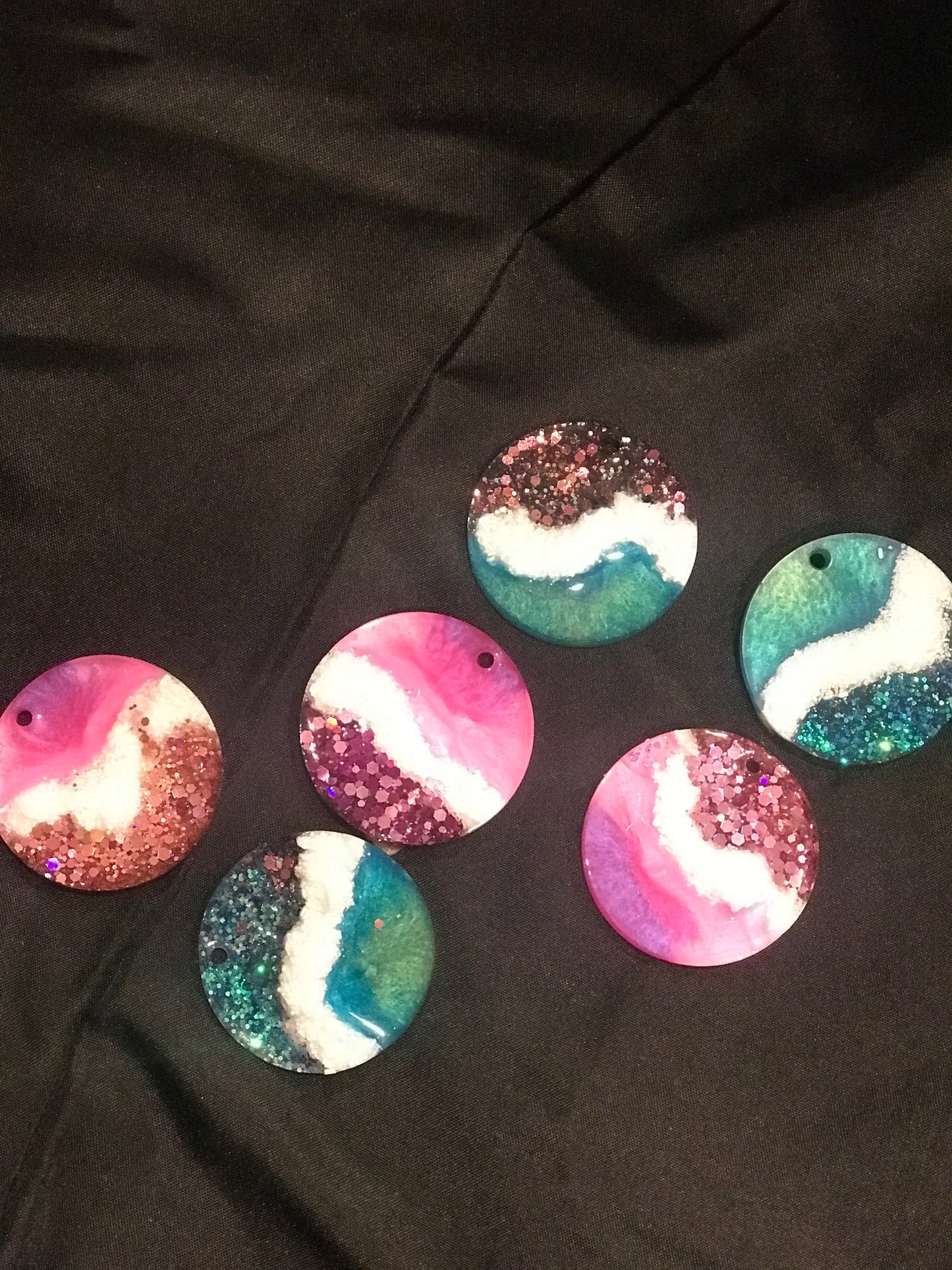 Geode Holiday Ornaments Trio